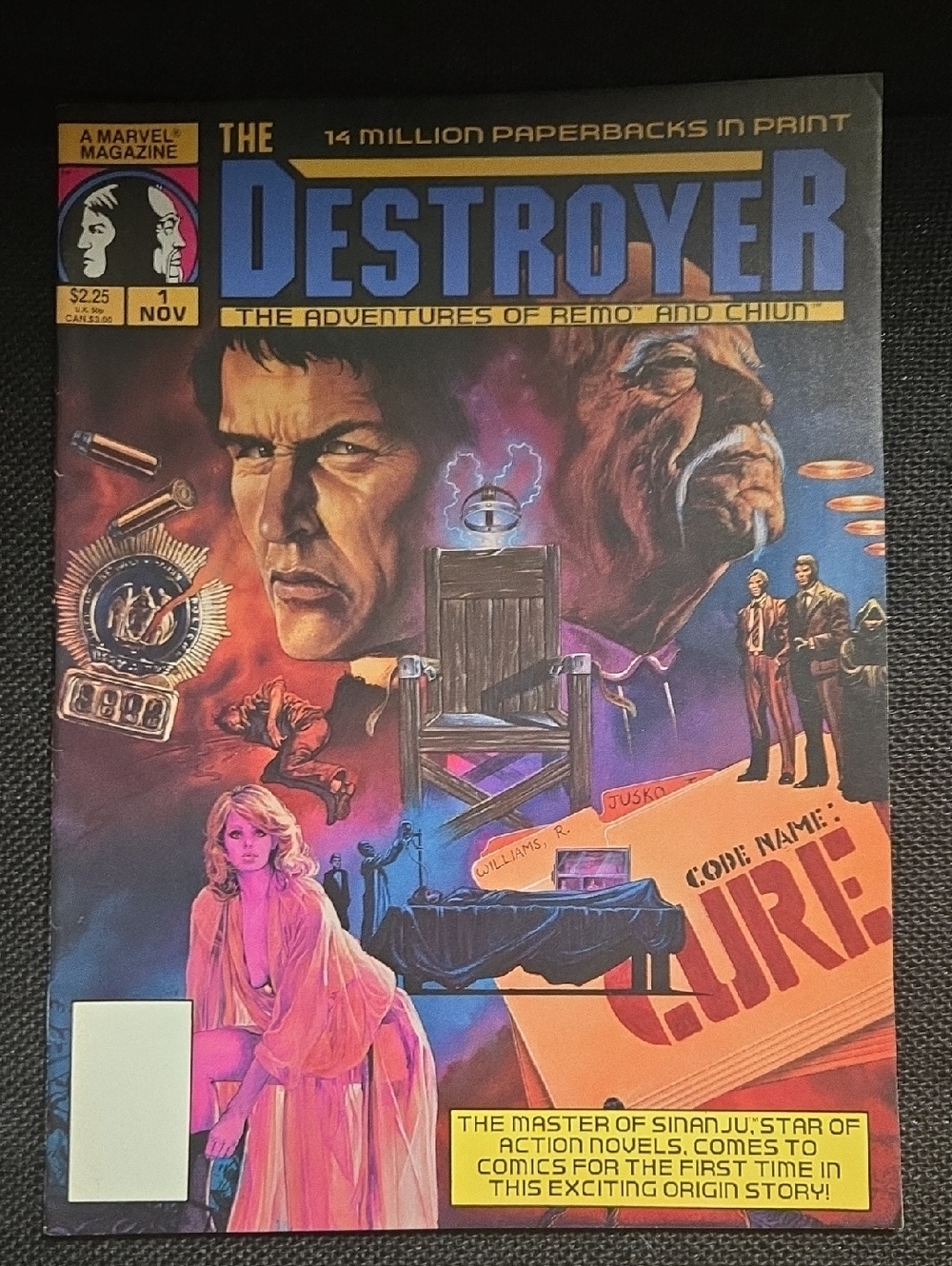 Marvel Magazine The Destroyer #1 (1989) – Remo Williams Origin – Vintage Comic